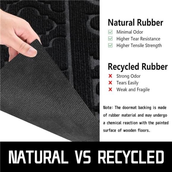 Welcome Door Mat, Heavy Duty Sturdy Front Door Mat for Home Entrance, Garage - Picture 6 of 7